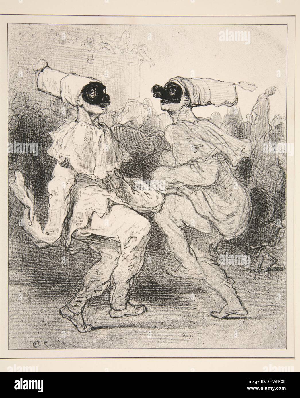 Des Pierrots Peints par eux-memes.. Artista: Paul Gavarni, francese, 1804–1866 Foto Stock