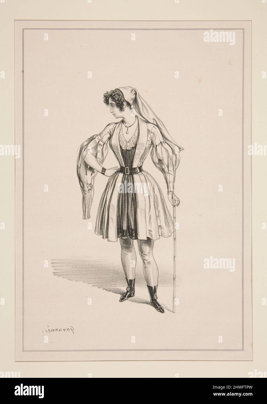 VARLET.. Artista: Paul Gavarni, francese, 1804–1866 Foto Stock