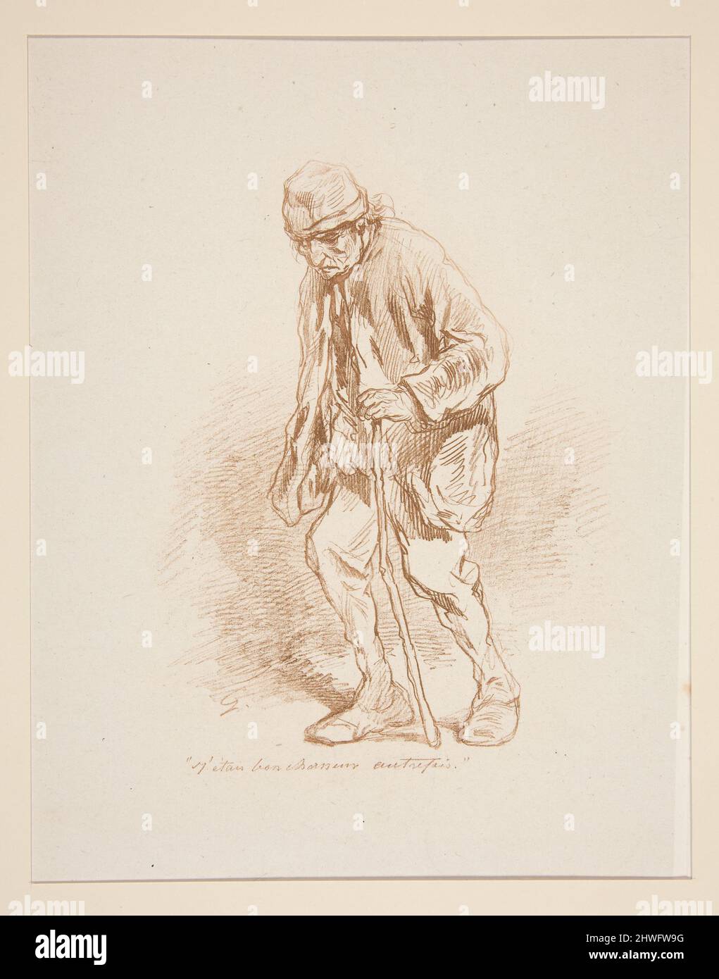 “J’etais bon chasseur autrefois”, …. Artista: Paul Gavarni, francese, 1804–1866 Foto Stock