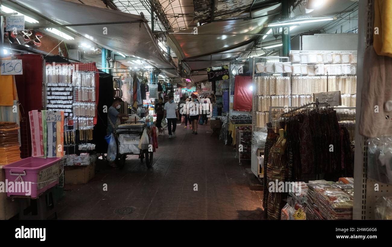 Bangkok Chinatown Low Budget Cash Only Sampheng Alley la principale attrazione turistica della Thailandia Foto Stock