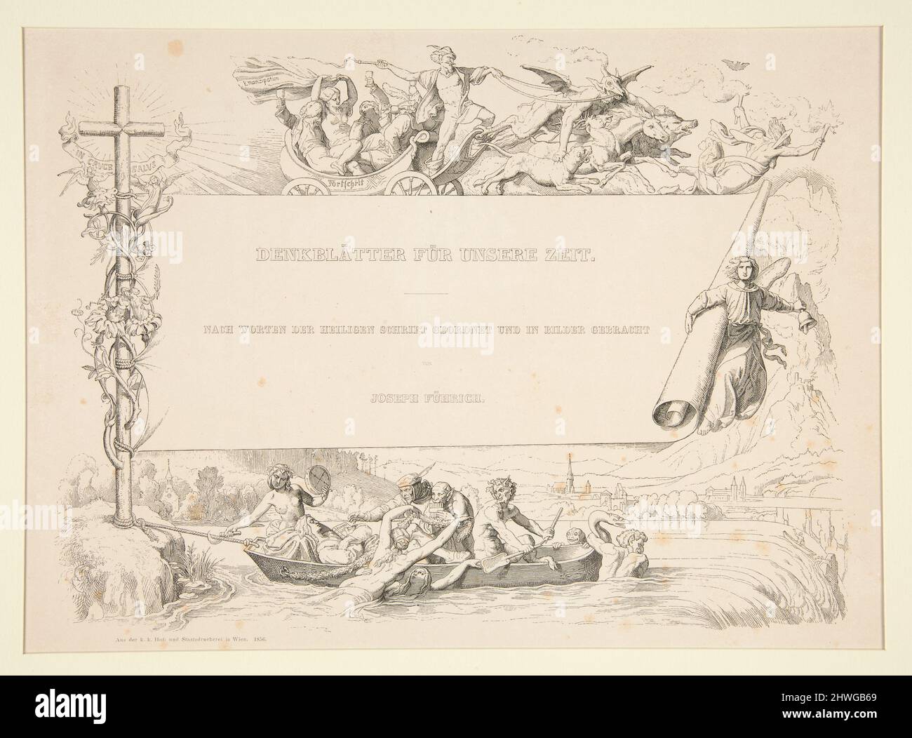 Denkblatter fur unsere Zeit (serie del 12). Artista: Joseph Ritter von Fuhrich, austriaco, 1800–1876 Foto Stock