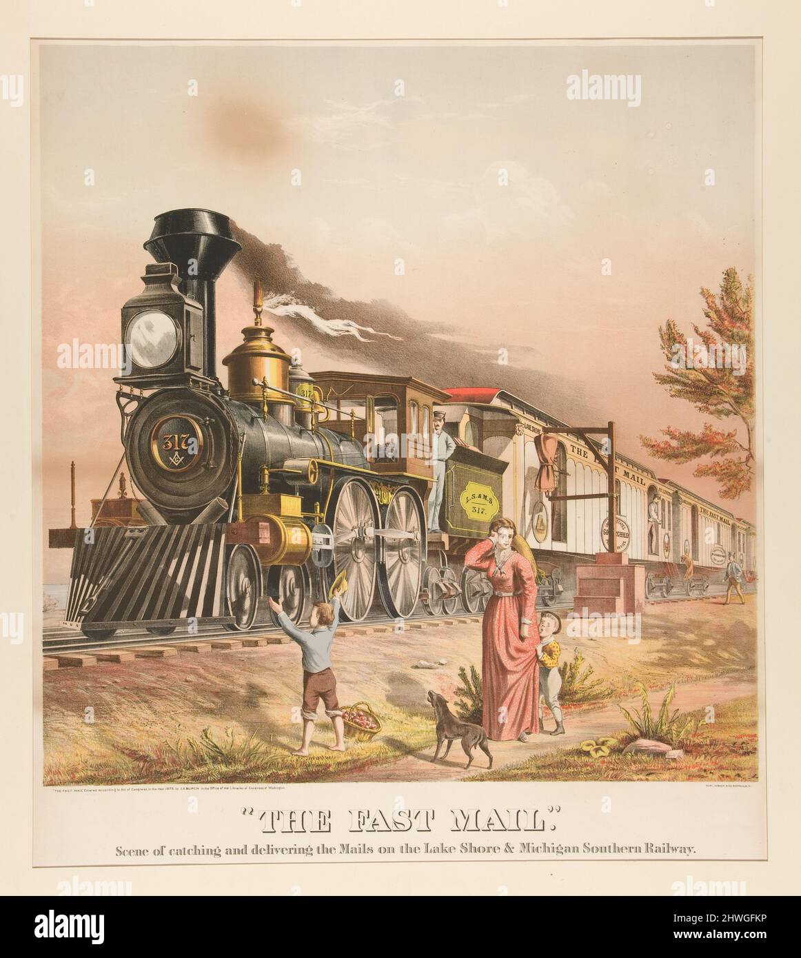 Il Fast Mail. Litografo: Sconosciuto Foto Stock