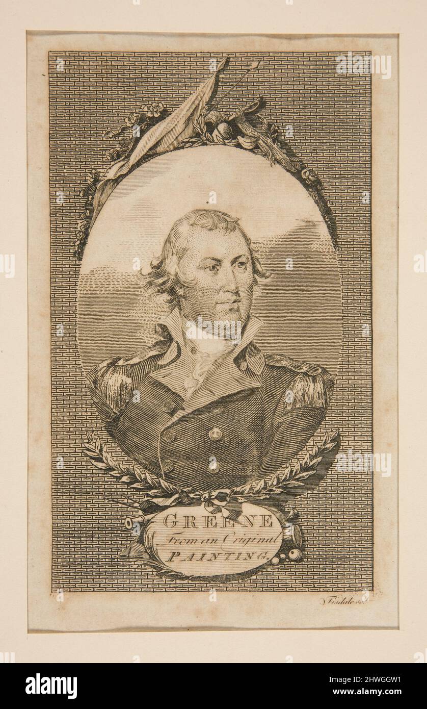 Greene (Nathaniel). Artista: Elkanah Tisdale, americano, 1768–1835 Foto Stock