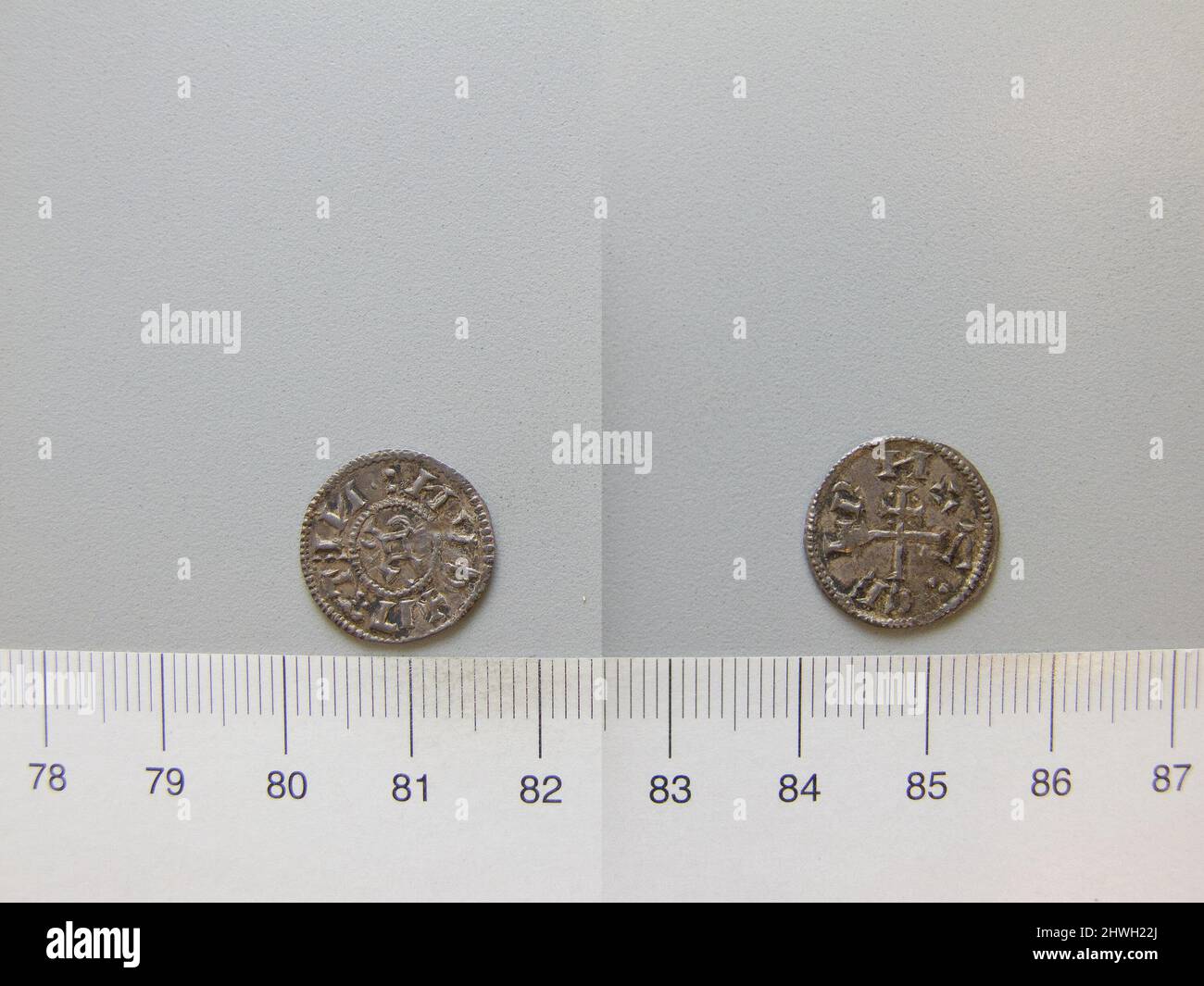 Halfpenny di Cnut, re vichingo in Inghilterra da Unknown . Regnante: CNUT, re vichingo in Inghilterra, regnò 895–902 artista: Sconosciuto Foto Stock