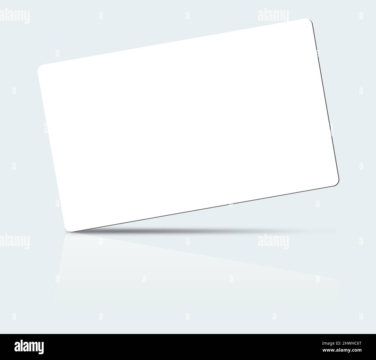 Rappresentazione della scheda ID Mockup 3D Foto Stock