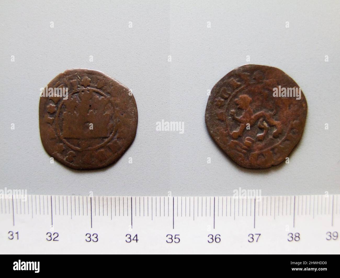 Quarto di Ferdinando V, re di Spagna; Isabella i, regina di Spagna. Regnante: Ferdinando V, Re di Spagna, Spagnolo, 1451–1516Ruler: Isabella i, Regina di Spagna, Spagnolo, 1451–1504, regnò 1474–1504 artista: Sconosciuto Foto Stock