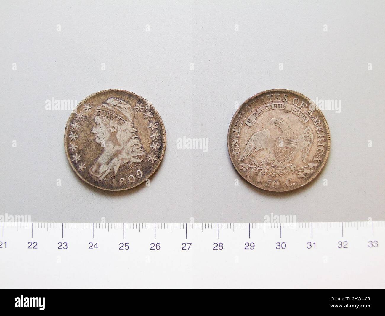 50 centesimi dalla Mint. Degli Stati Uniti Mint: United States Mint, fondata nel 1792 Foto Stock