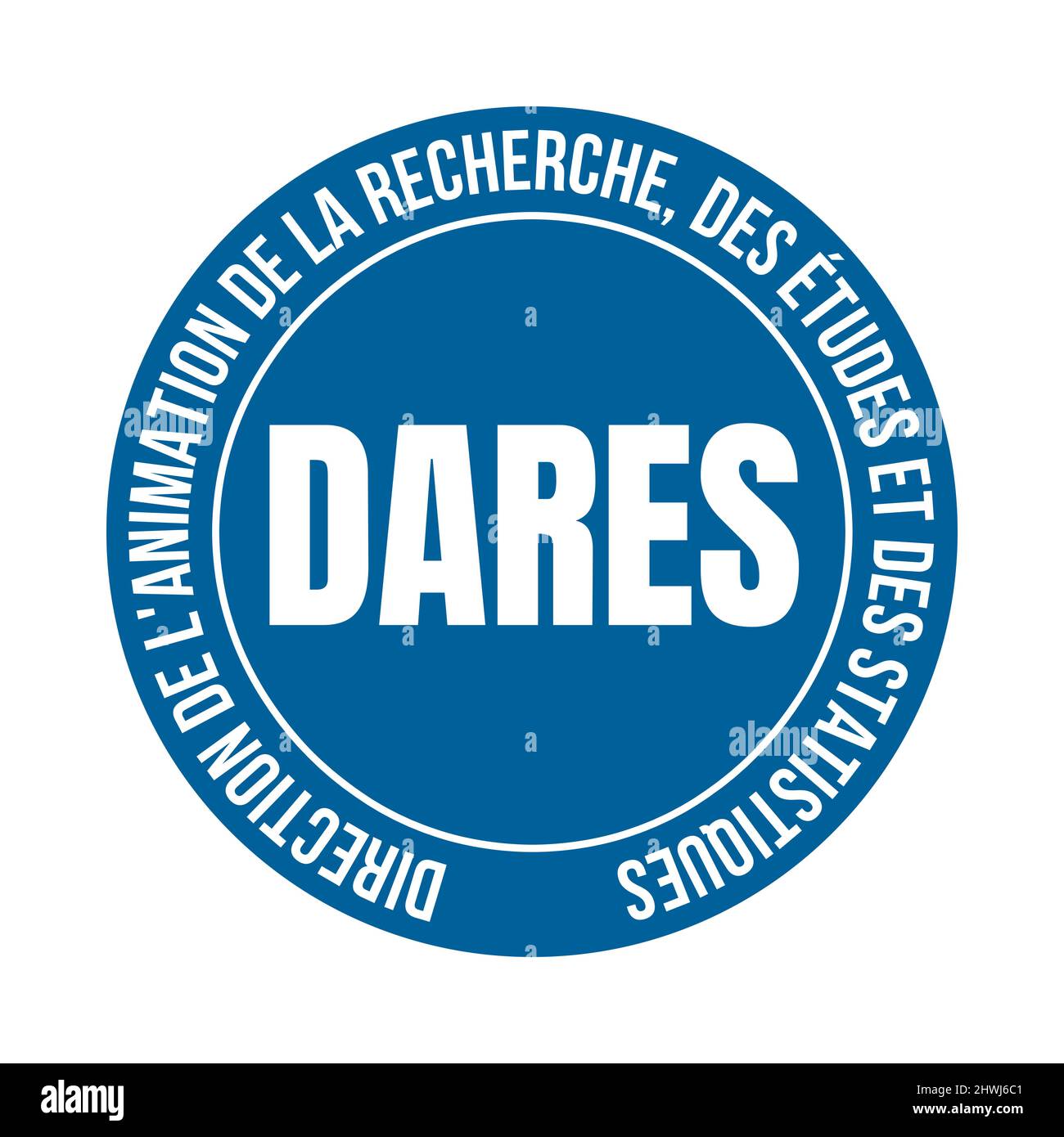 OSA direzione dell'animazione di ricerca, studi e statistiche simbolo in Francia chiamato Direction de l'animation de la recherche, des etudes et d Foto Stock