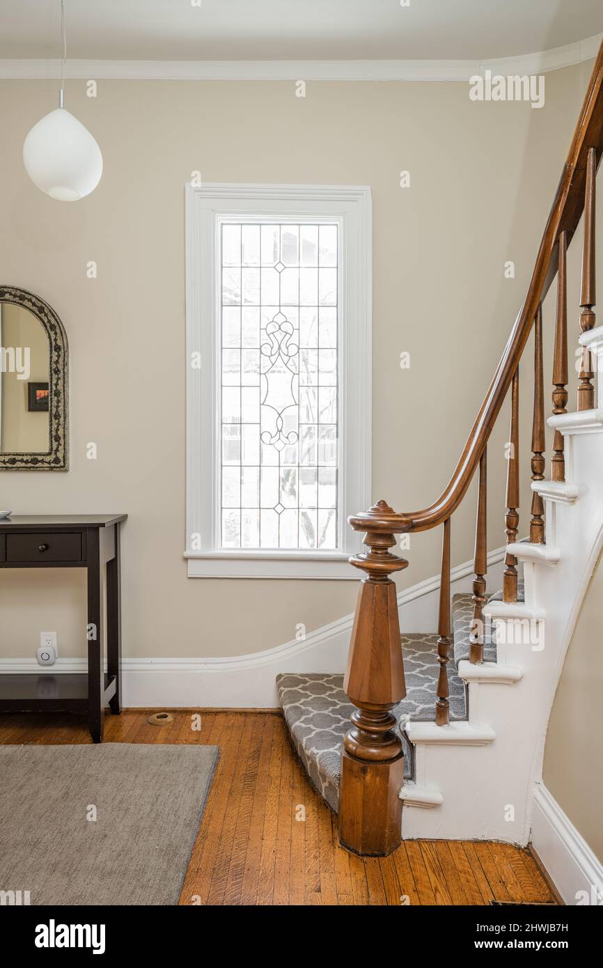 Interni residenziali - Scale Foto Stock