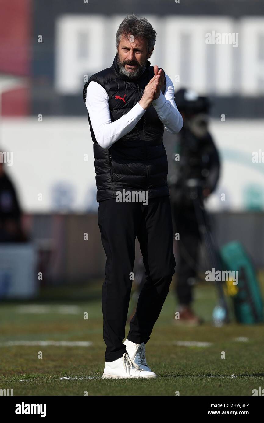 Stadio Vismara, Milano, 06 marzo 2022, Maurizio Ganz (AC Milan) gestures  during AC Milan vs Napoli Femminile - Italian football Serie A Women match  Foto stock - Alamy