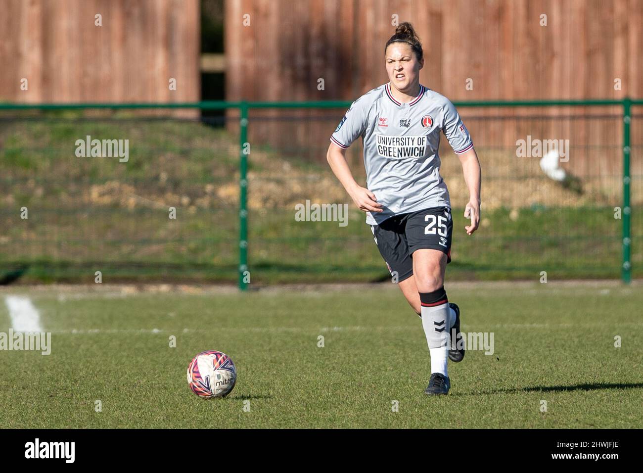 Hetton le Hole, Regno Unito. 06th Mar 2022. Hannah Godfrey di Charlton durante la partita di football fa WSL 2 tra Sunderland e Charlton Richard Callis/SPP Credit: SPP Sport Press Photo. /Alamy Live News Foto Stock