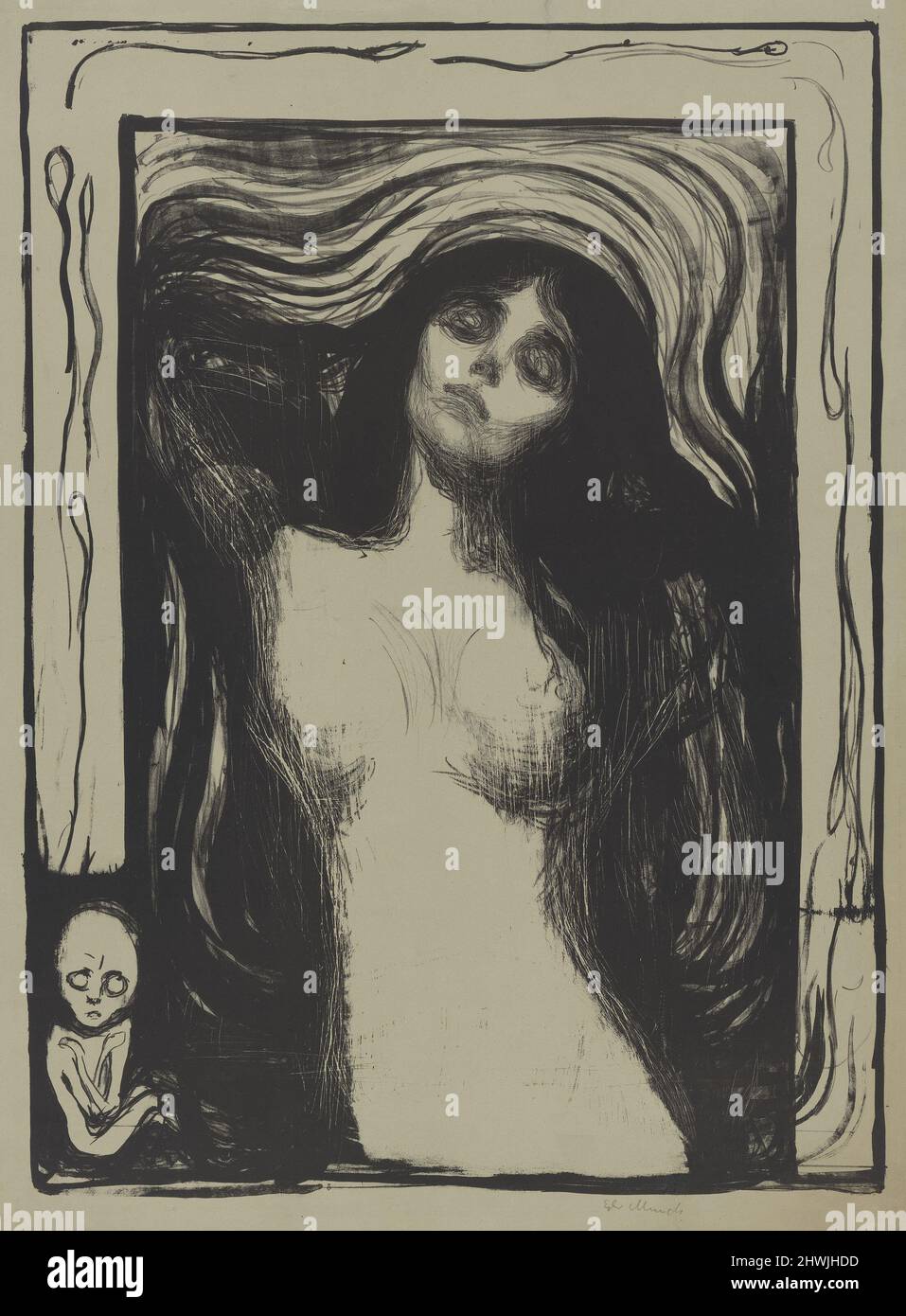 Madonna Liebendes Weib. Artista: Edvard Munch, norvegese, 1863–1944 Foto Stock