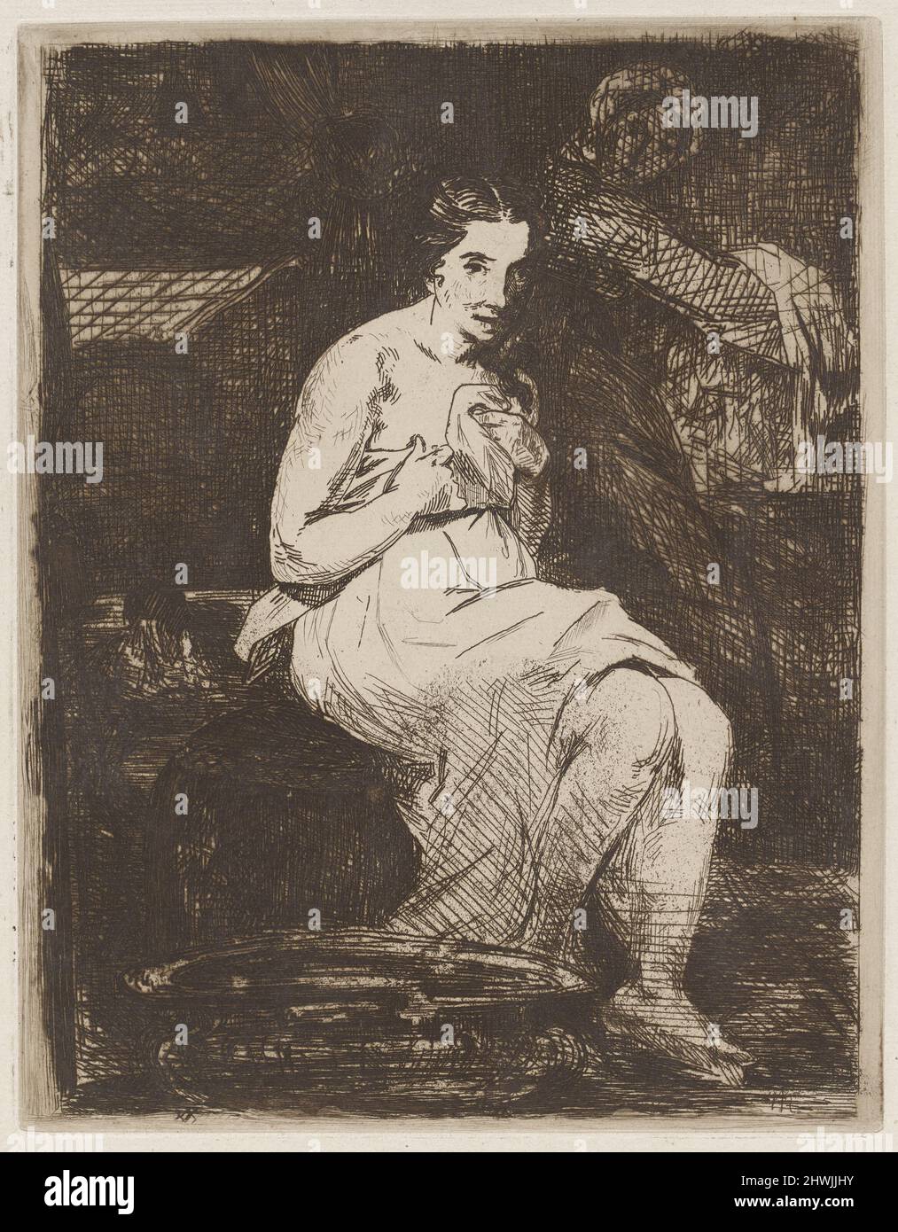 La toilette. Artista: Édouard Manet, francese, 1832–1883 Foto Stock