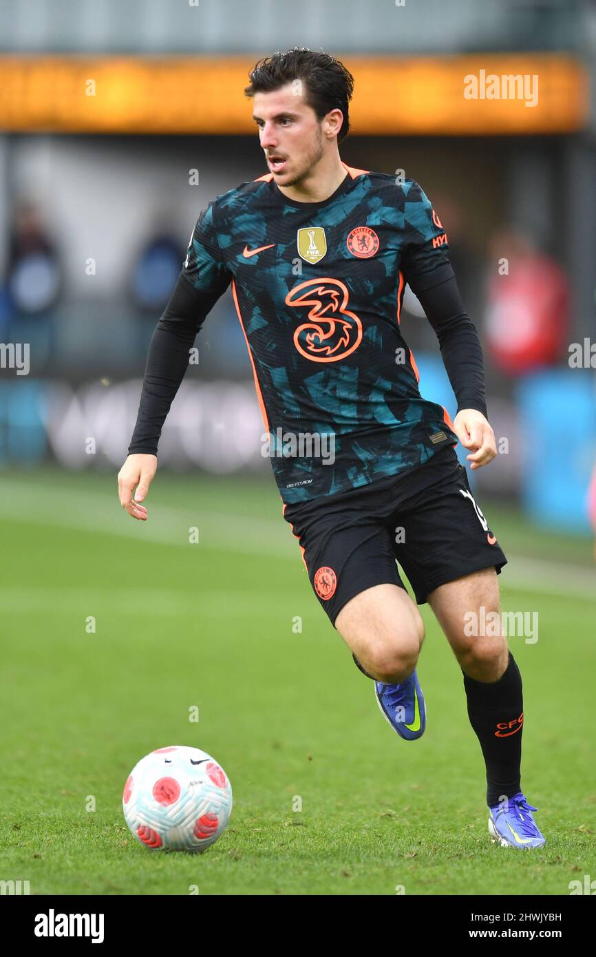 Mason Mount di Chelsea durante la partita della Premier League tra il Burnley FC e il Chelsea FC a Turf Moor, Burnley, Regno Unito. Data foto: Sabato 5 marzo 2022. Il credito fotografico dovrebbe leggere: Anthony Devlin Foto Stock