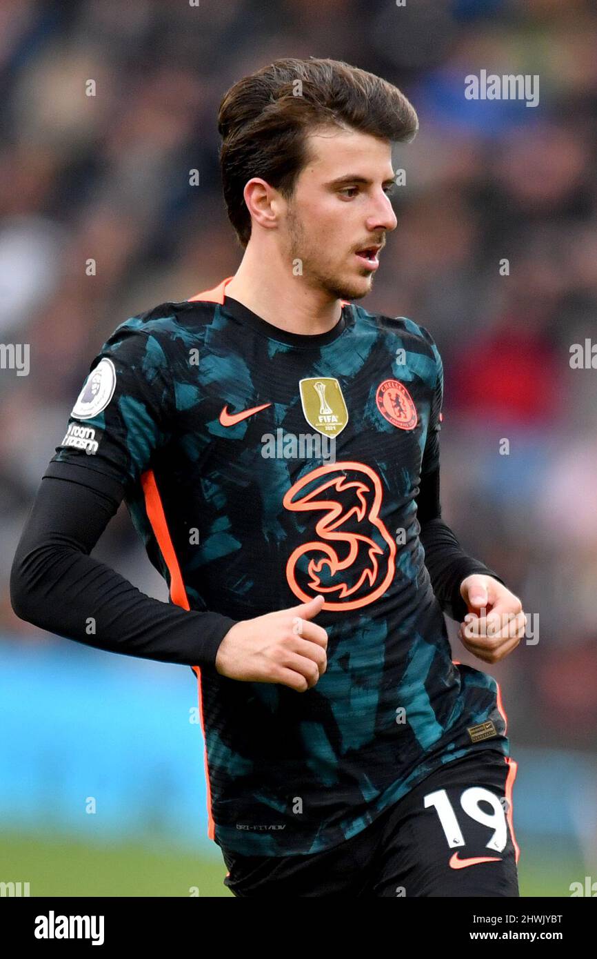Mason Mount di Chelsea durante la partita della Premier League tra il Burnley FC e il Chelsea FC a Turf Moor, Burnley, Regno Unito. Data foto: Sabato 5 marzo 2022. Il credito fotografico dovrebbe leggere: Anthony Devlin Foto Stock