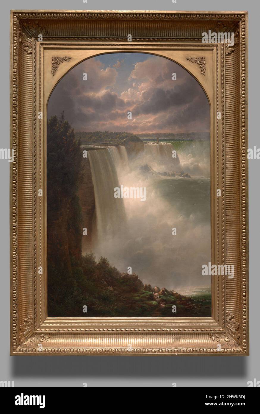 Cascate del Niagara. Artista: Joachim Ferdinand Richardt, danese, 1819–1895 Foto Stock