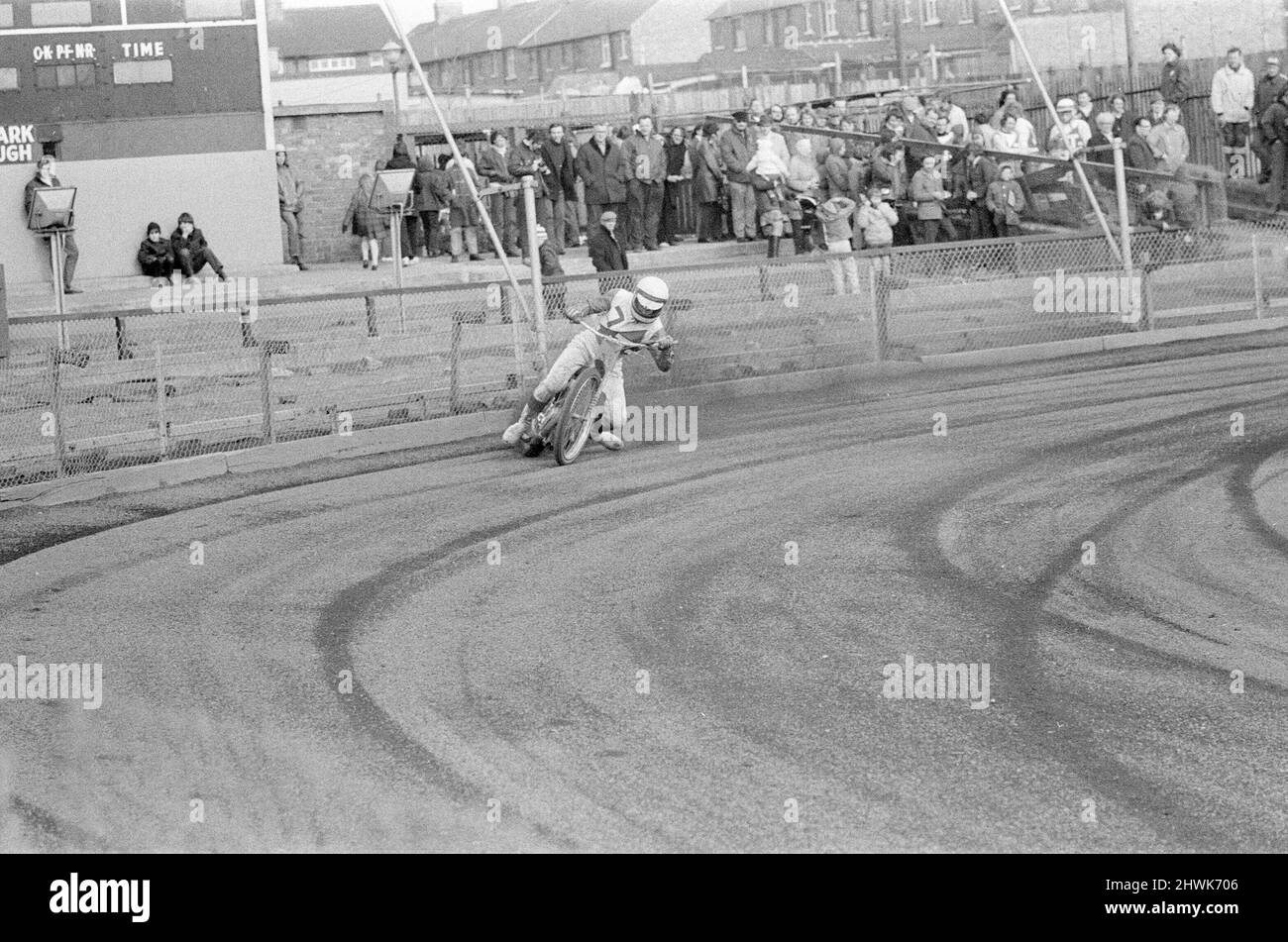 Circuito al Cleveland Park Stadium, Middlesbrough, circa 1972. Foto Stock