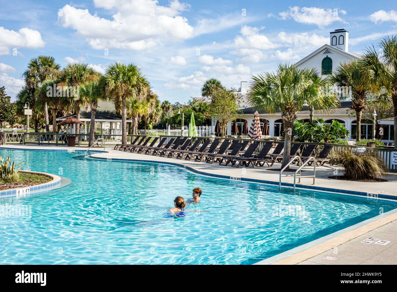 Crystal River Florida, Plantation on Crystal River Resort, hotel con piscina esterna Foto Stock