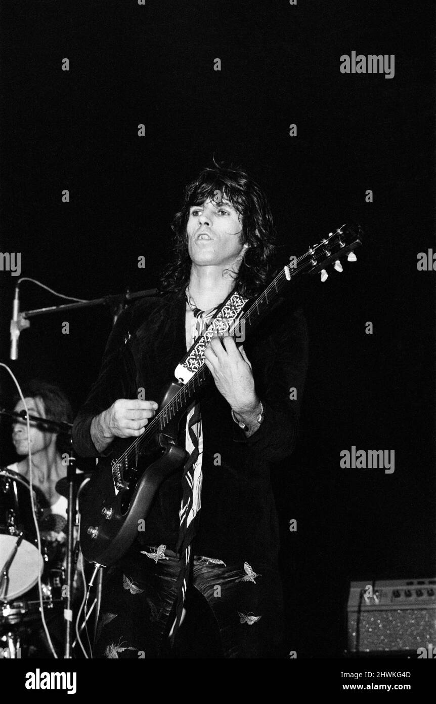 Keith Richards dei Rolling Stones. Settembre 1973. Foto Stock