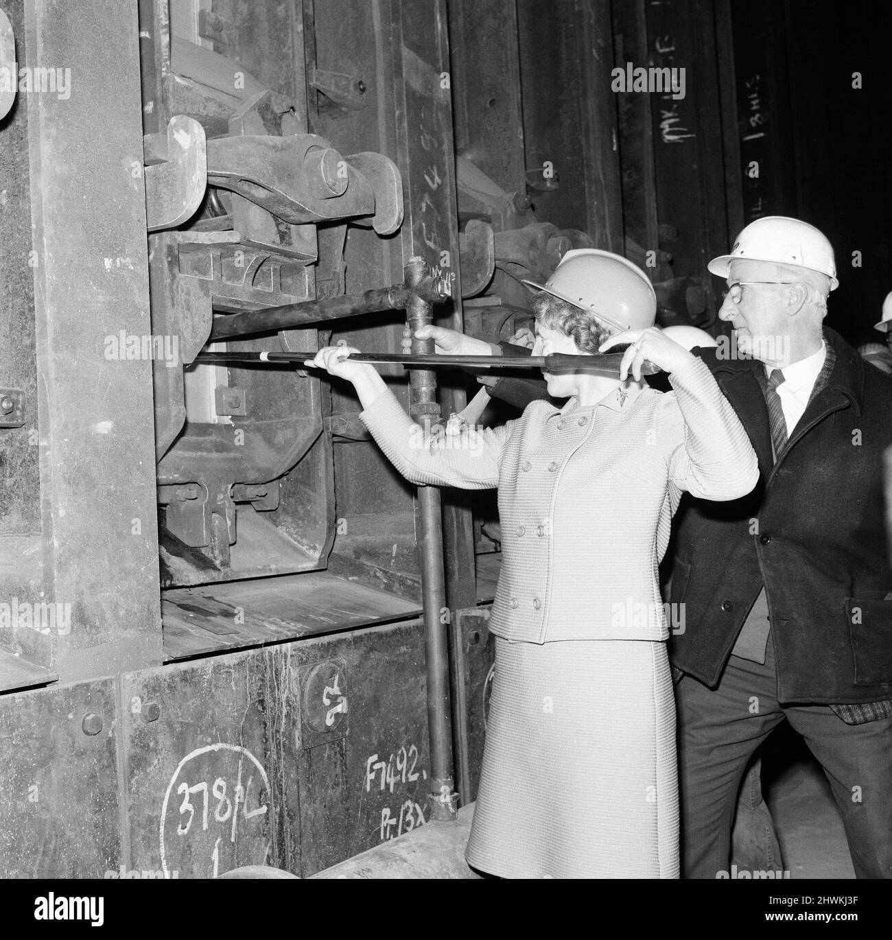 Nuovi forni a coke aperti presso South Bank, Middlesbrough. 1971. Foto Stock