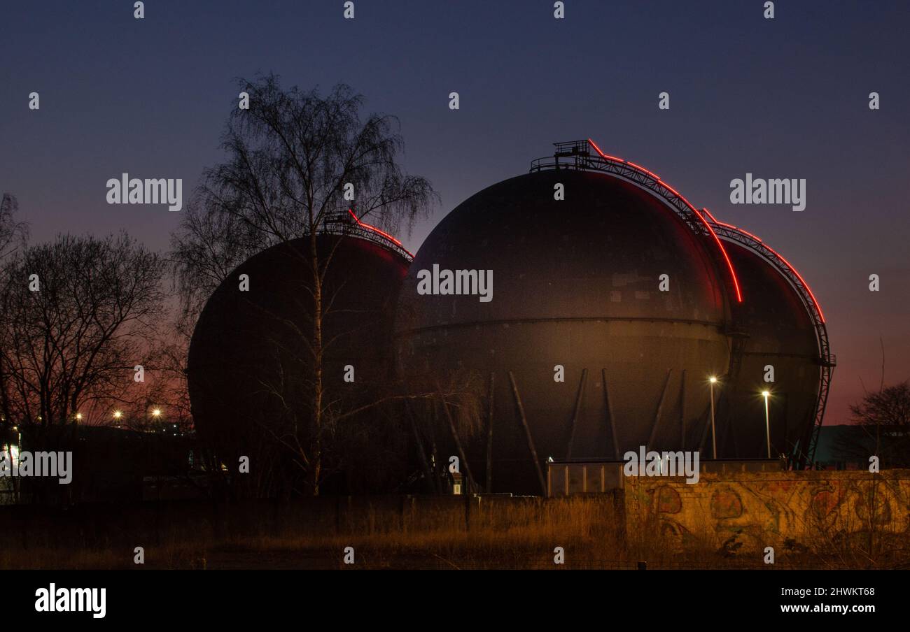 Aquisgrana- Die Gasballons zwischen Grünem Weg und Prager Ring Foto Stock