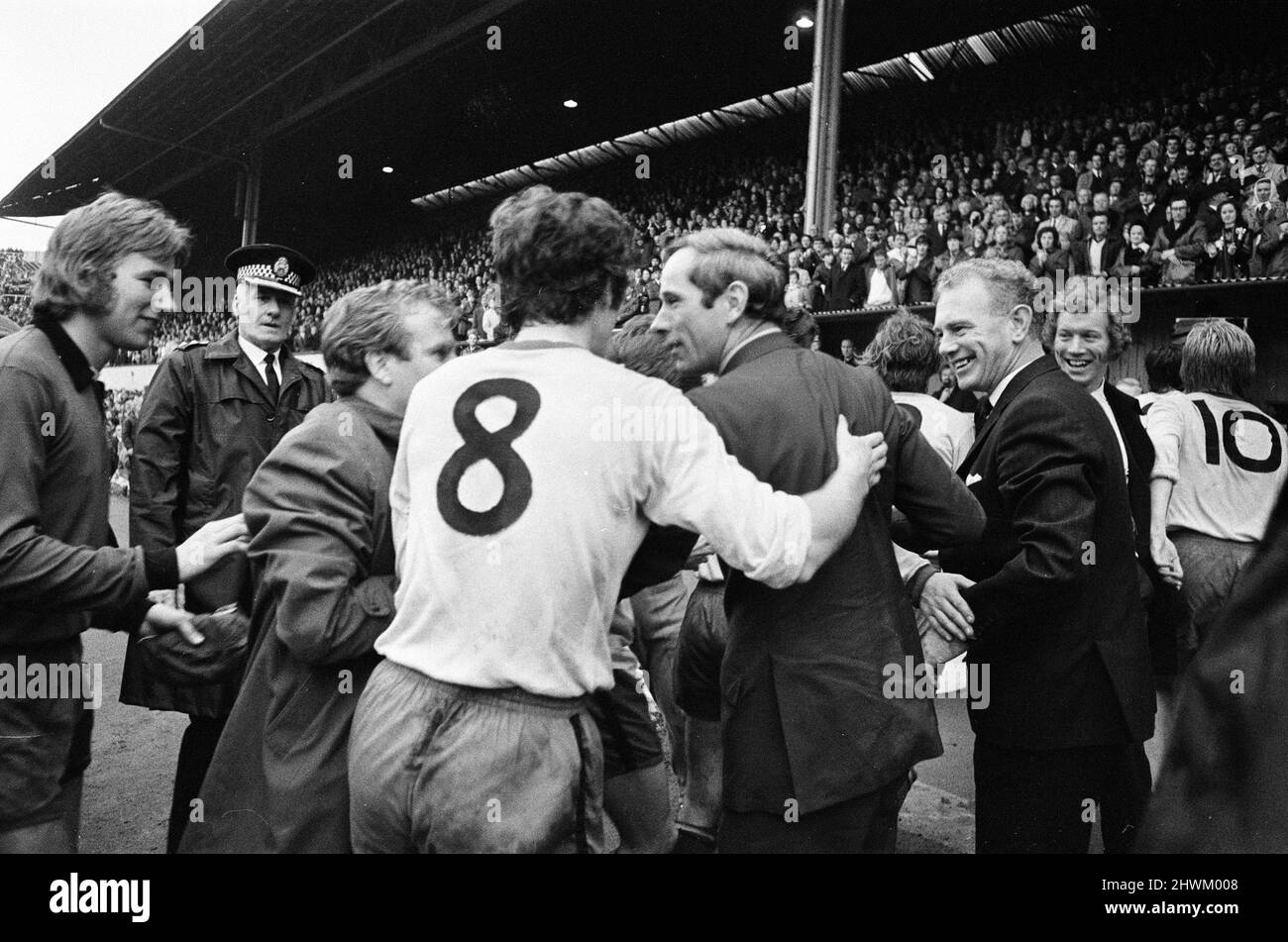 Partick Thistle 4-1 Celtic, Scottish League Cup Final, Hampden Park, sabato 23rd ottobre 1971. La nostra foto mostra ... Partick Thistle Manager, DAVIE McFarland. Foto Stock