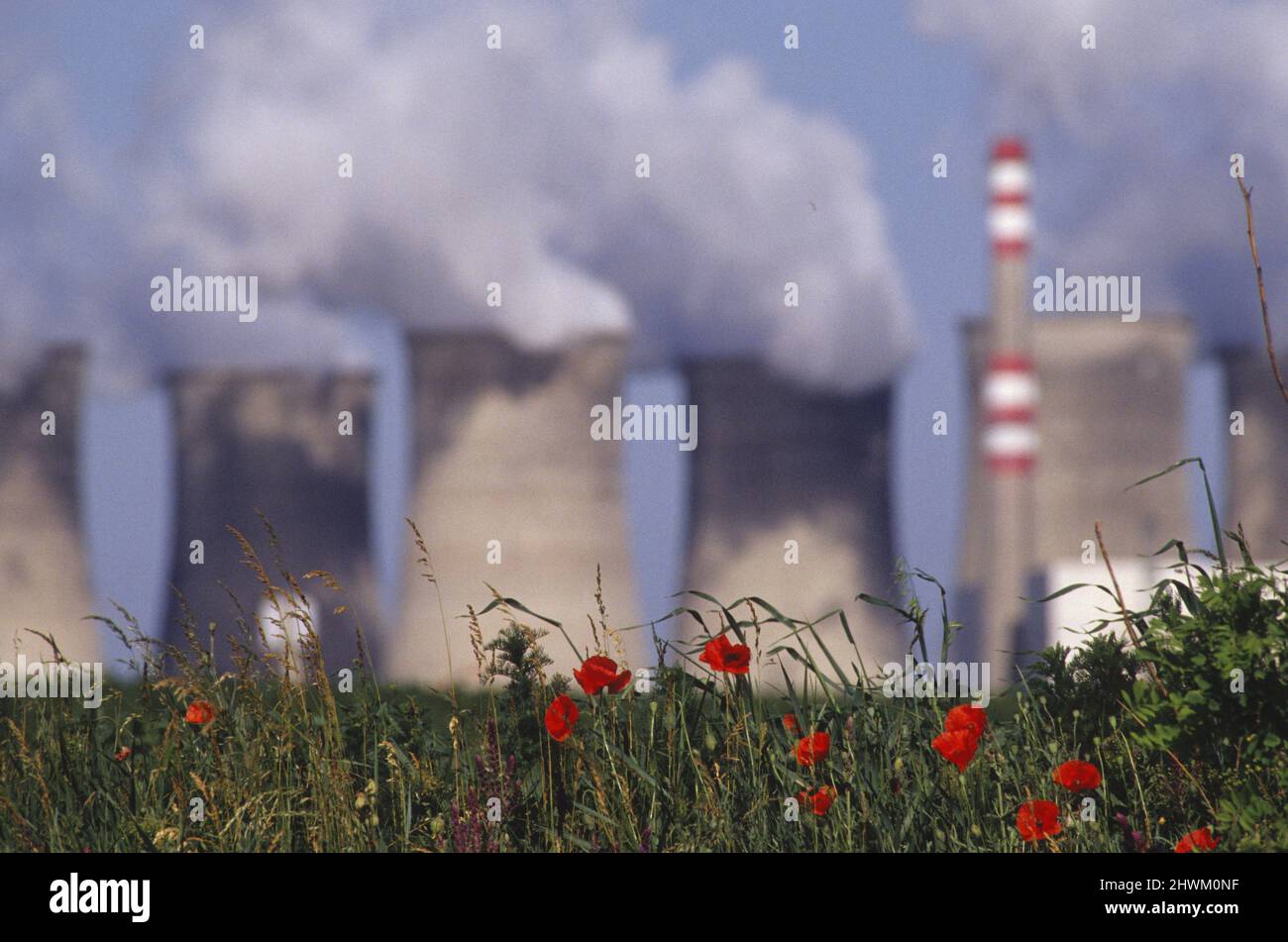 Une des Plus dangereuses centrale d'europe de l'est meme modelle que Tchernobyl Foto Stock