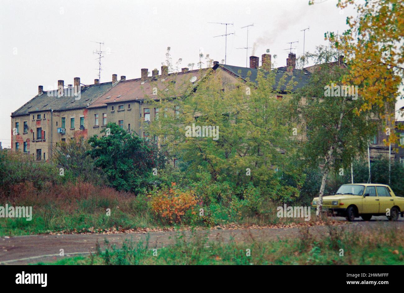 Appartamenti, Lipsia, 17 ottobre 1992, Sassonia, Germania Foto Stock