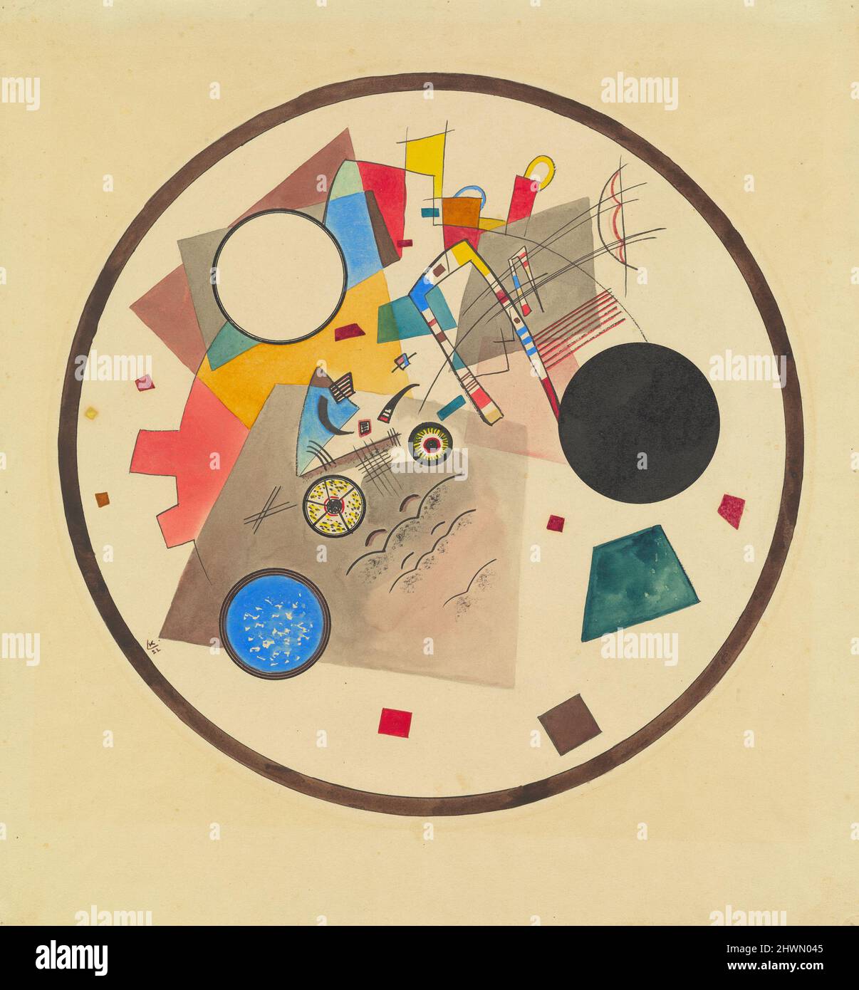 Cerchio chiaro. Artista: Wassily Kandinsky, russo, Francia attiva, Germania, 1866–1944 Foto Stock