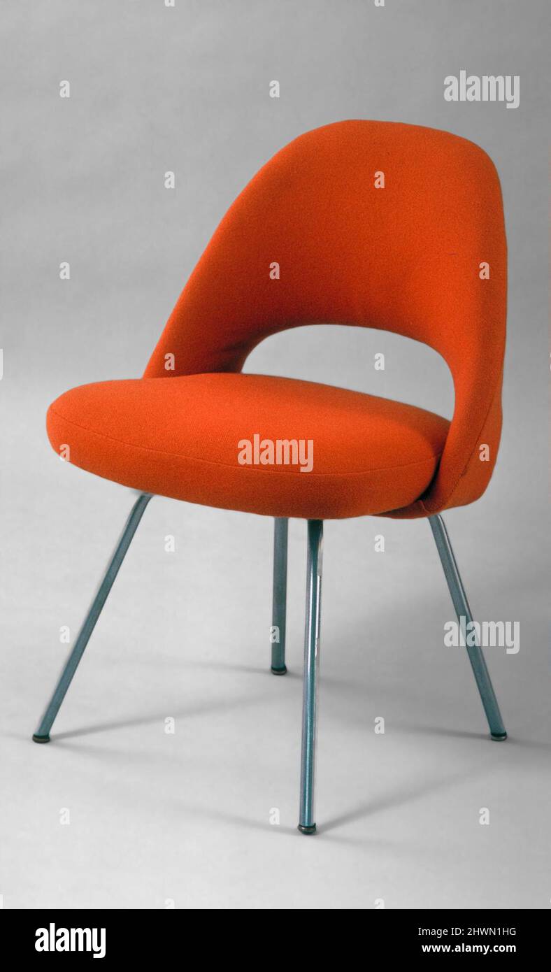 72U sedia. Progettista: Eero Saarinen, americano, nato in Finlandia, 1910–1961Manufacturer: Knoll Inc., americano, fondata nel 1938 Foto Stock