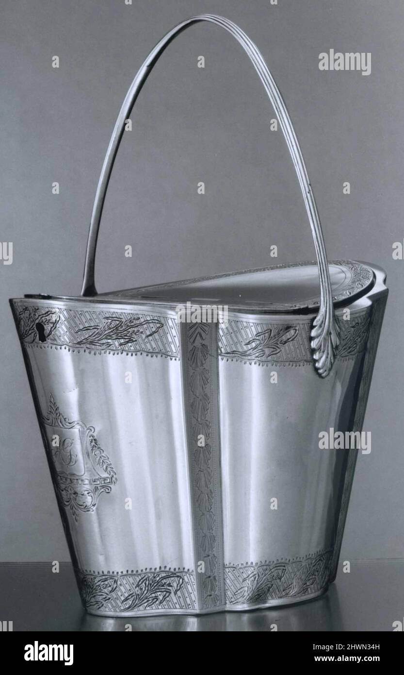Compartimento da tè. Creatore: Philip Garrett, americano, 1780–1851 Foto Stock