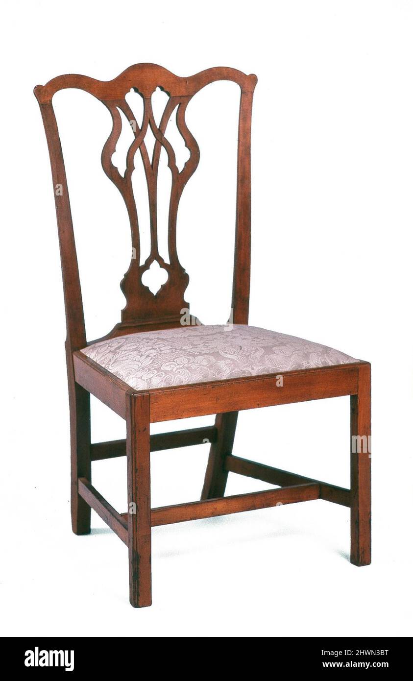 Sedia laterale. Creatore: Eliphalet Chapin, americano, 1741–1807 Foto Stock