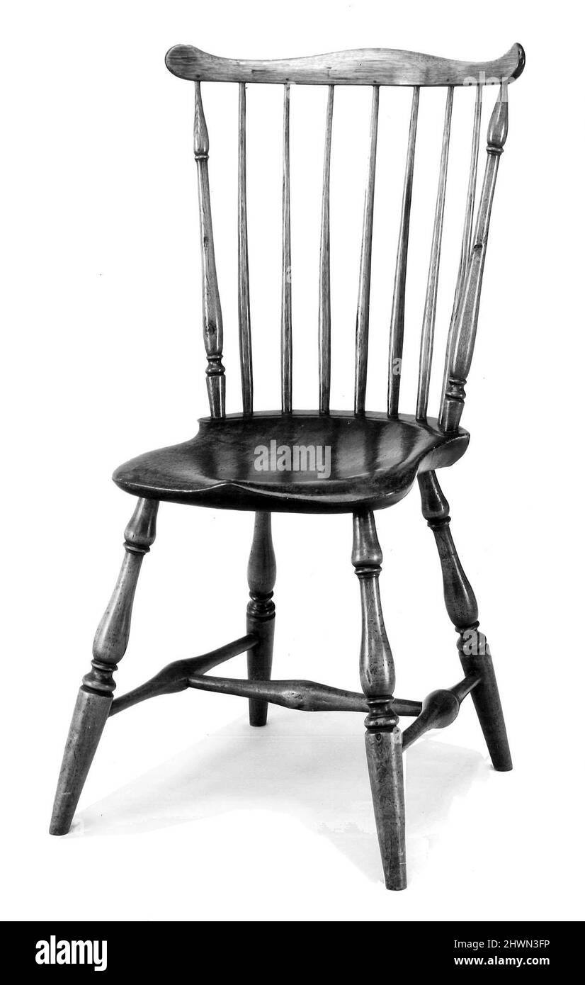 Quattro sedie laterali Windsor Foto Stock