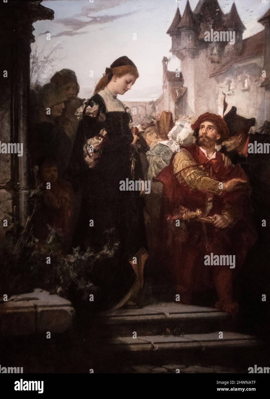 Sandor Liezen Mayer: "Faust e Margaret" (1875) Foto Stock