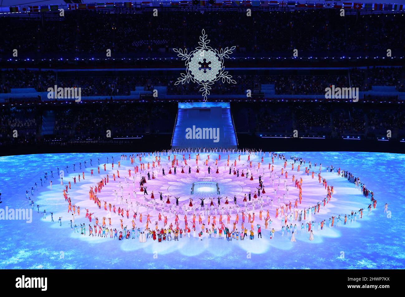 General view, 4 MARZO 2022 : Pechino 2022 Paralimpico Winter Games cerimonia di apertura al National Stadium di Pechino, Cina. (Foto di Yohei Osada/AFLO SPORT) Foto Stock