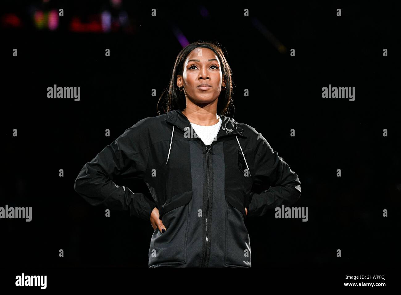 Patricia Mamona del Portogallo (Triple Jump femminile) compete durante il World Athletics Indoor Tour, Meeting de Paris 2022, il 6 marzo 2022 presso l'Accor Arena di Parigi, Francia. Foto di Victor Joly/ABACAPRESS.COM Foto Stock