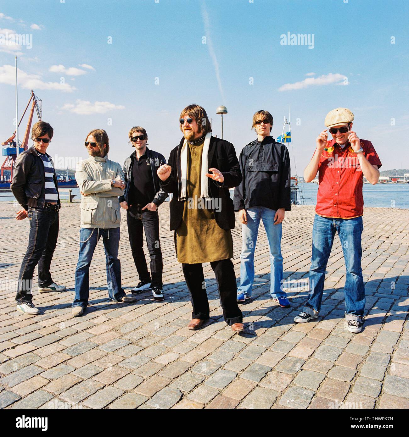 The Soundtrack of Our Lives band, Gothenberg Harbour, (Göteborg), Gothenburg, Svezia. Foto Stock