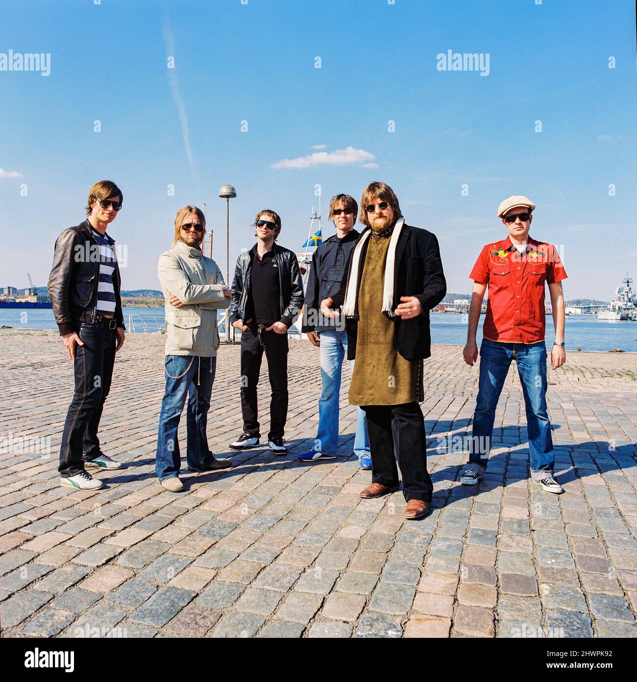 The Soundtrack of Our Lives band, Gothenberg Harbour, (Göteborg), Gothenburg, Svezia. Foto Stock