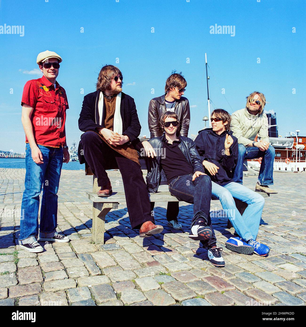 The Soundtrack of Our Lives band, Gothenberg Harbour, (Göteborg), Gothenburg, Svezia. Foto Stock