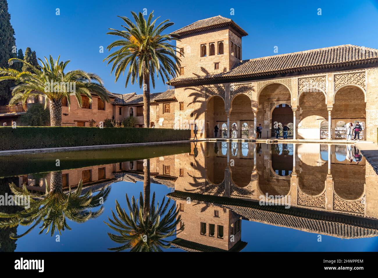 Der Partal Palast, Welterbe Alhambra a Granada, Andalusia, Spanien | il Palazzo Partal, patrimonio mondiale dell'Alhambra a Granada, Andalusia, Spagna Foto Stock
