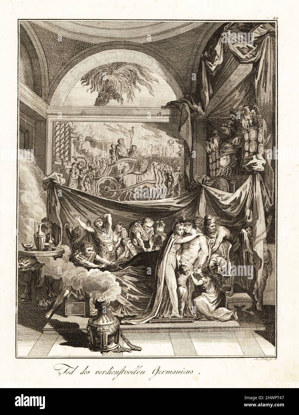 La morte dubbia per avvelenamento di Germano Giulio Cesare a Seleucia