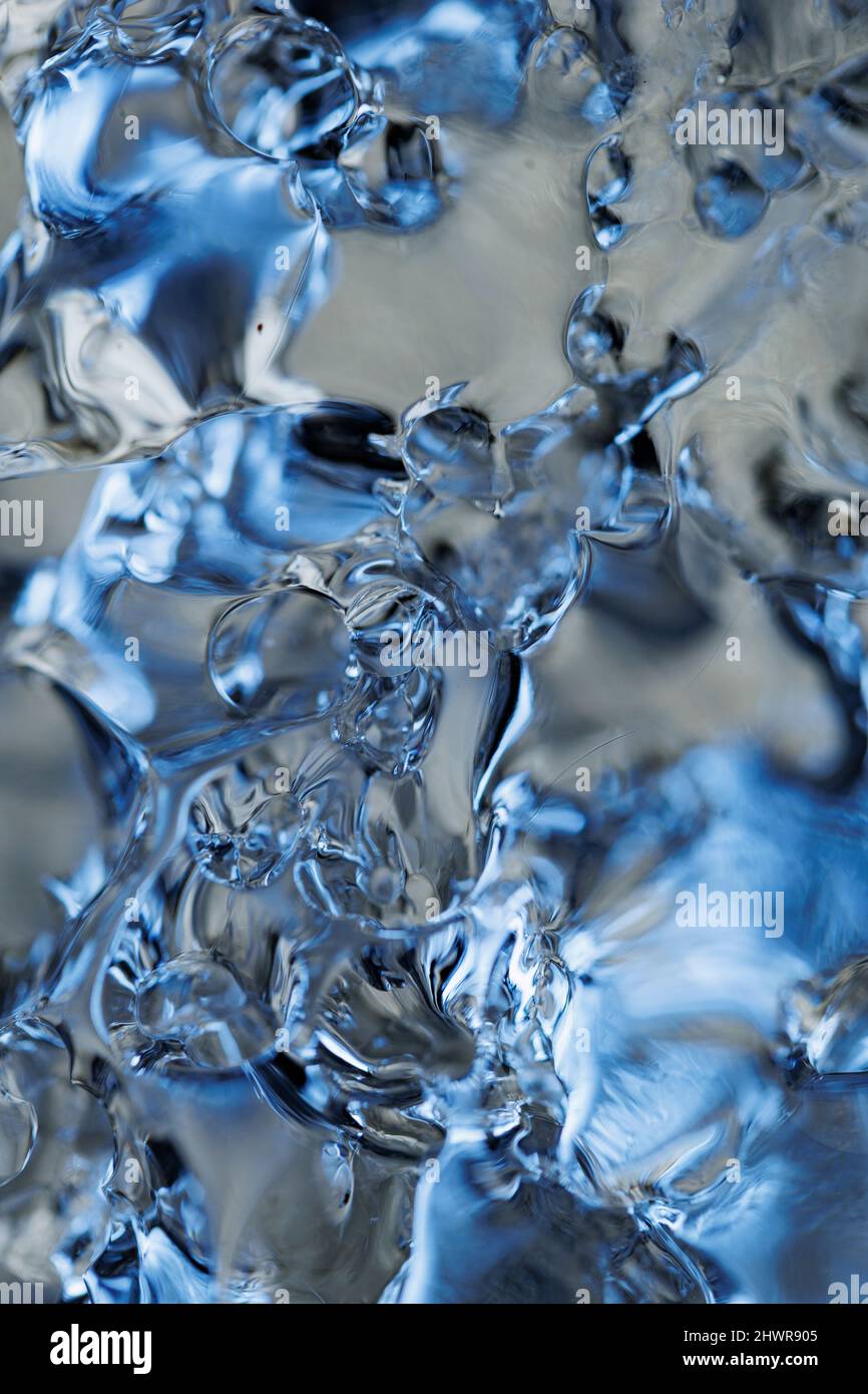 Telaio completo di ghiaccio chiaro di fusione Foto Stock