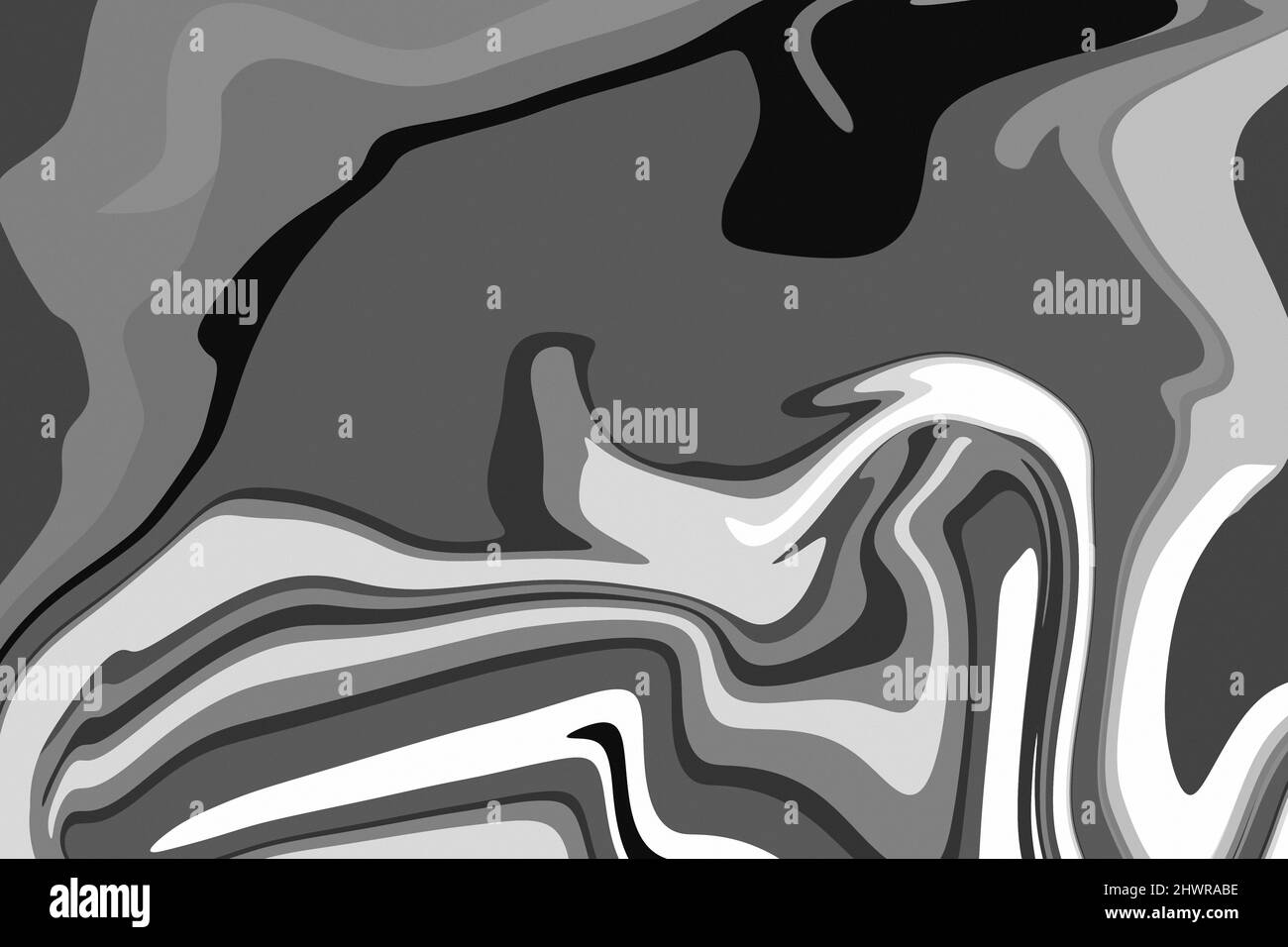Fondo psichedelico grovy piatto. Carta da parati astratta disegnata a mano. Foto Stock
