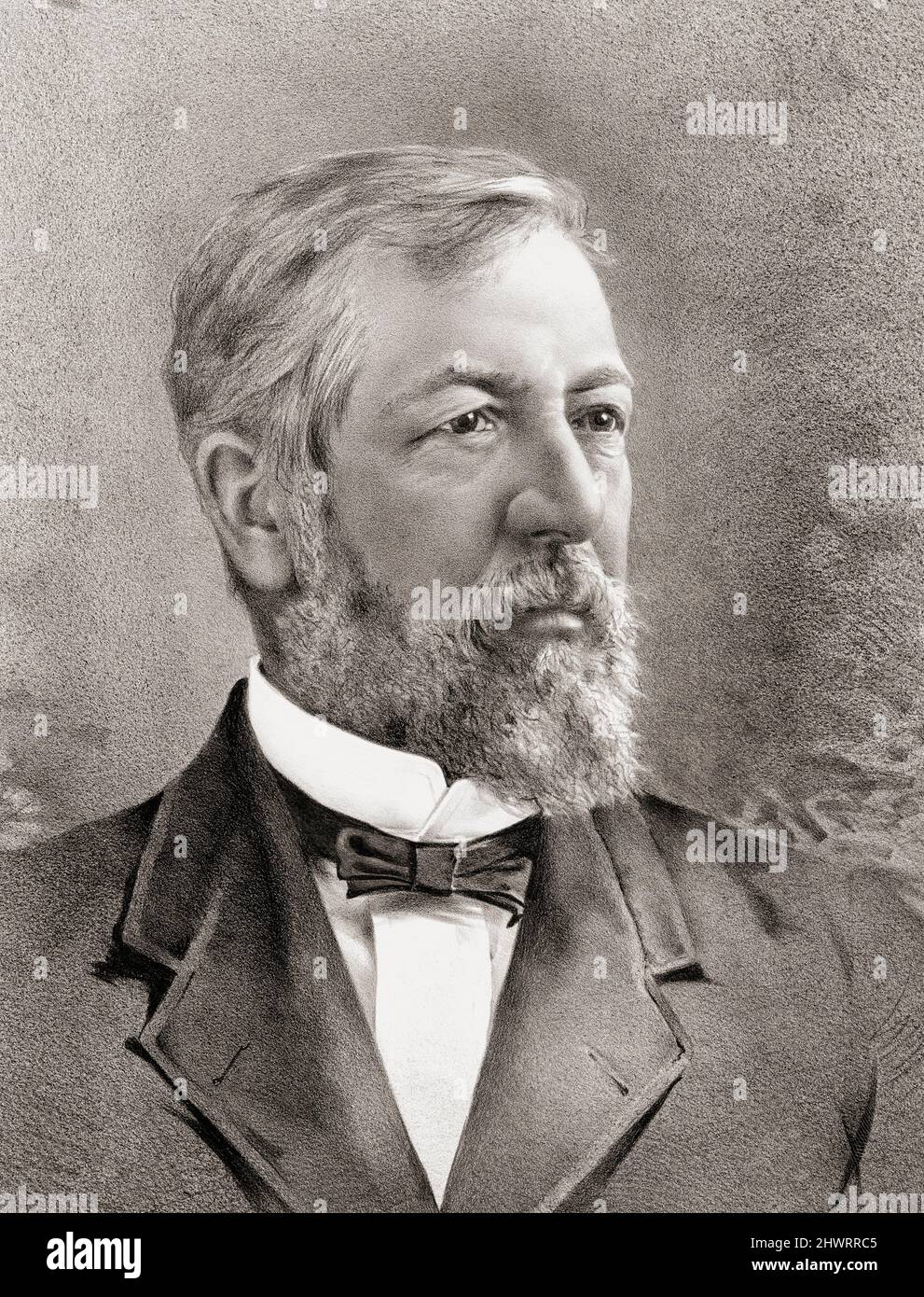 James Gillespie Blaine, 1839 - 1893. Politico e senatore americano. Ha servito due volte come Segretario di Stato. Dopo un ritratto del 19th secolo. Foto Stock