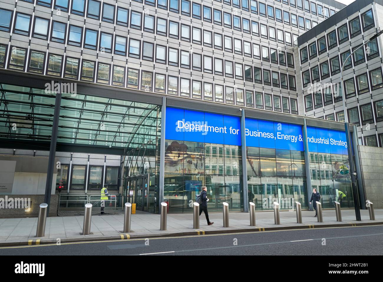 Il dipartimento del governo britannico per il business, l'energia e l'edilizia industriale stragey, Londra, Inghilterra. Foto Stock