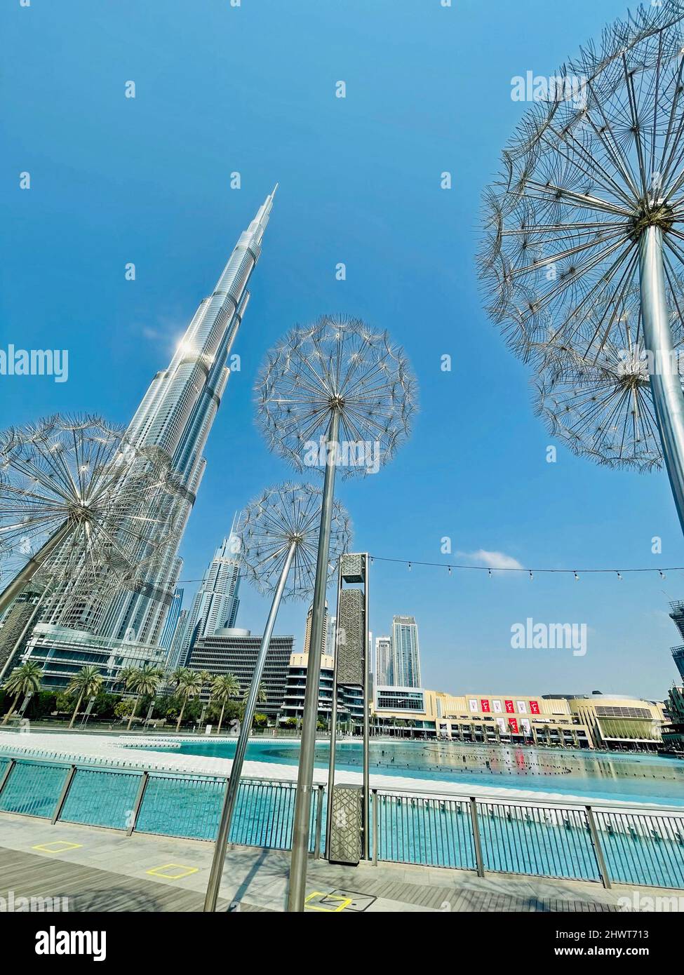 Downtown Dubai Foto Stock