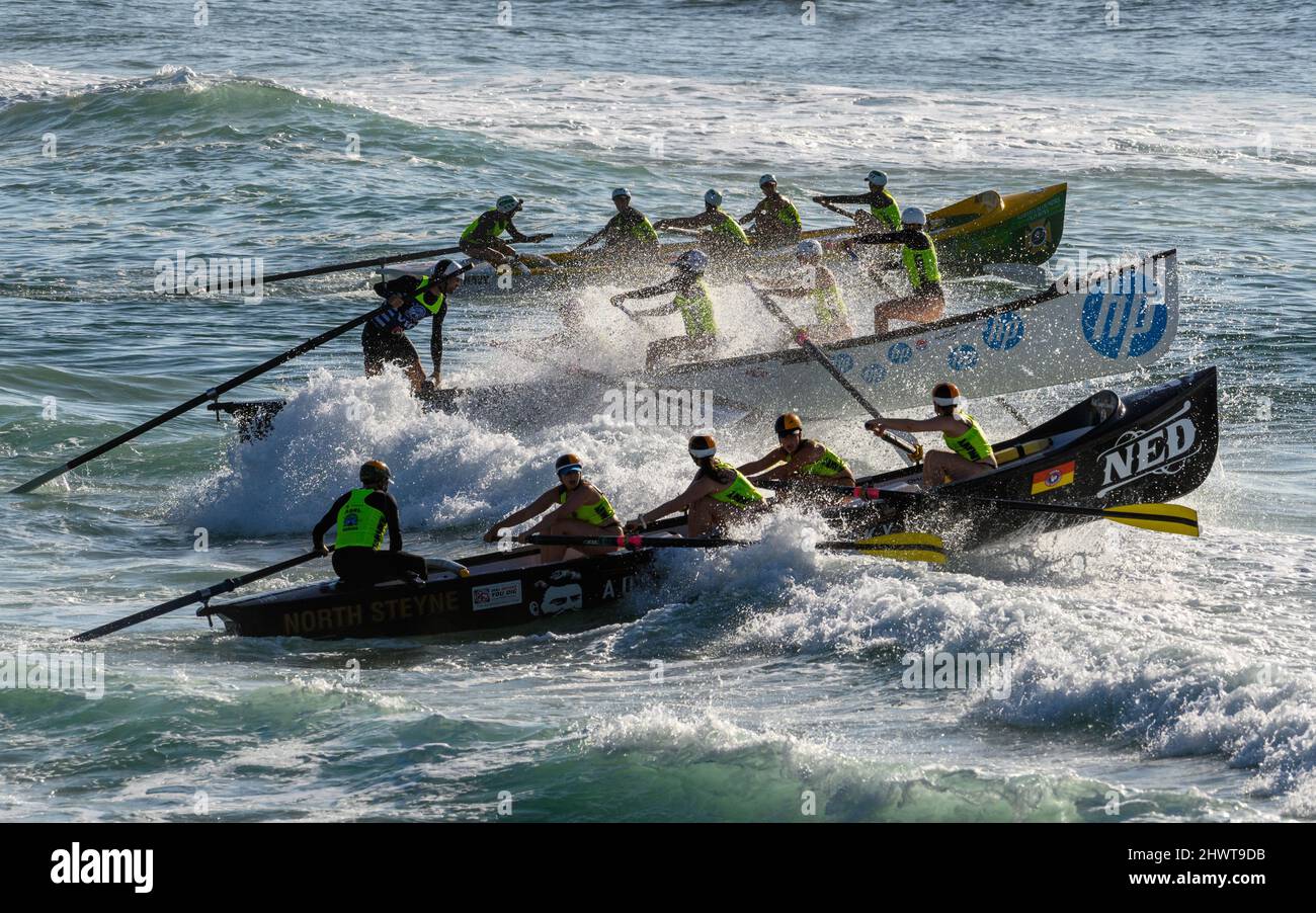 Cronulla Beach, Sydney, Australia - 20 febbraio 2022: Australian Surf Life Saving Championship Foto Stock