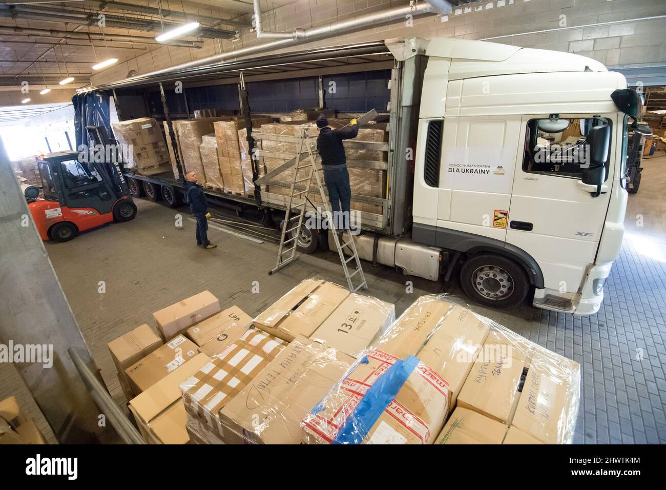 Aiuto umanitario a favore dell'Ucraina dalla Polonia. Danzica, Polonia, Marzo 4th 2022 © Wojciech Strozyk / Alamy Stock Photo Foto Stock