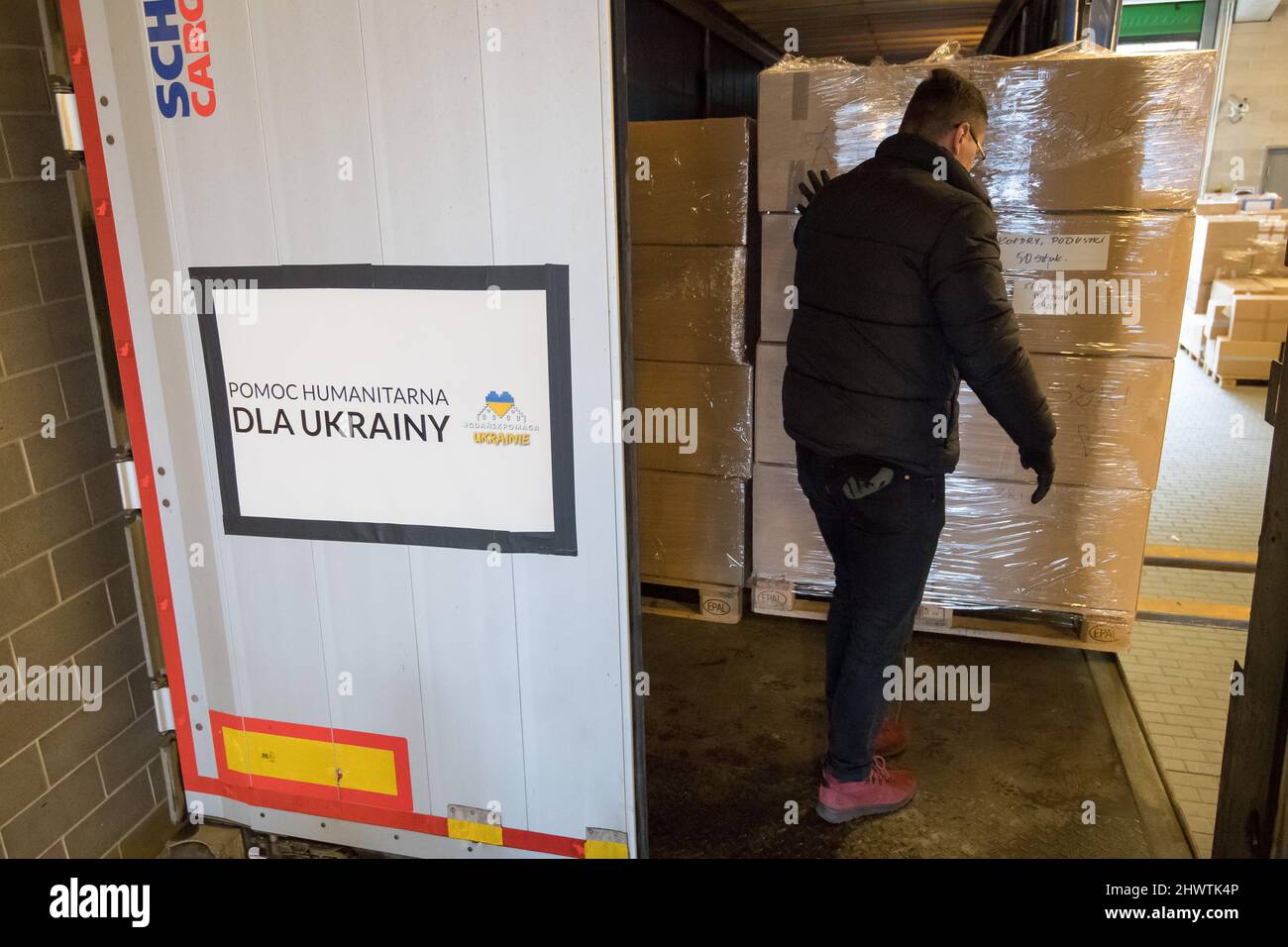 Aiuto umanitario a favore dell'Ucraina dalla Polonia. Danzica, Polonia, Marzo 4th 2022 © Wojciech Strozyk / Alamy Stock Photo Foto Stock