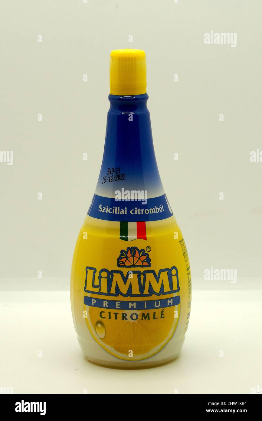 LIMMI, succo di limone, Zitronensaft, citromlé Foto Stock